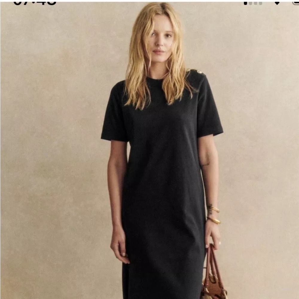 Sezane EMY Dress Black Medium